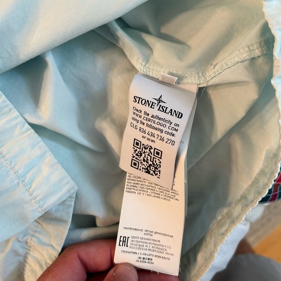 Stone Island Washed Canvas over shirt / Zip up jacket. Size XL Men’s. - Picture 8 of 8